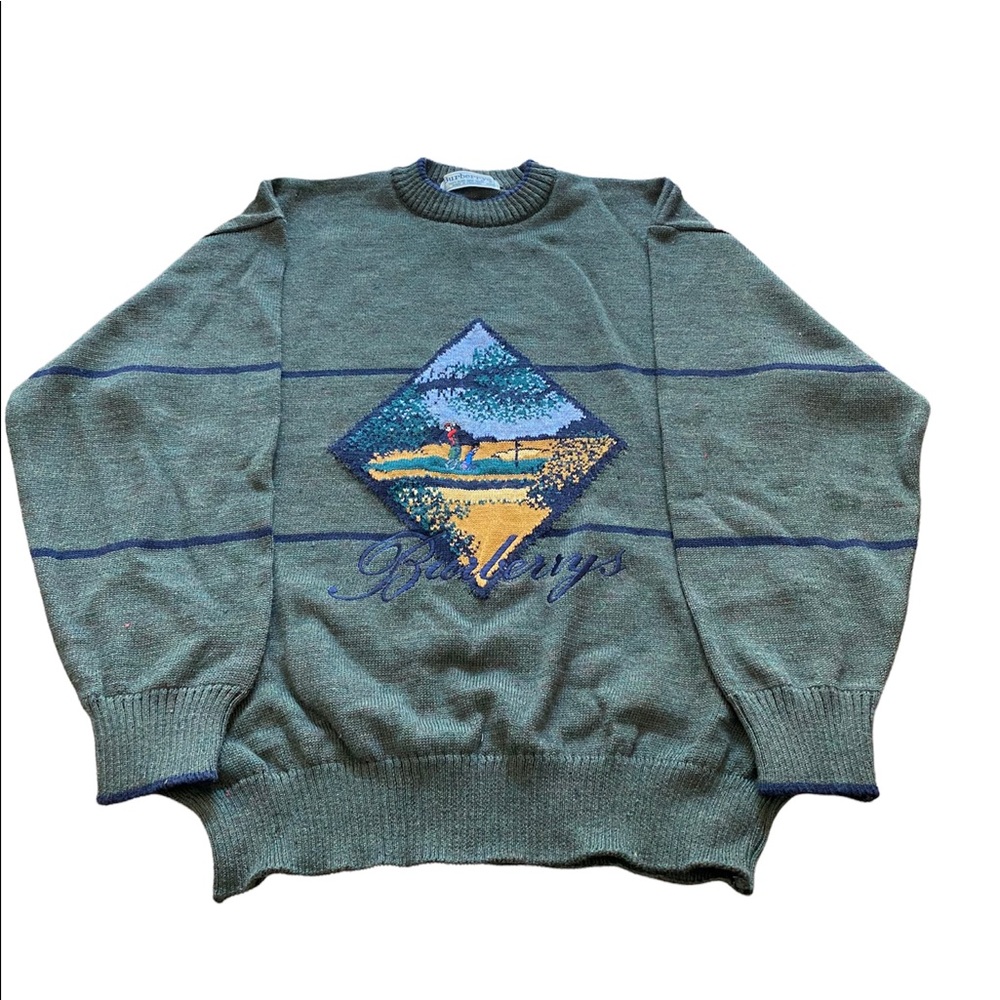 Vintage Burberry Golf Sweater - Large